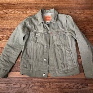 Levis trucker jacket, sage denim